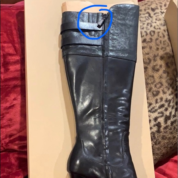 NWT Cole Haan  Tall black leather boots - Picture 10 of 12